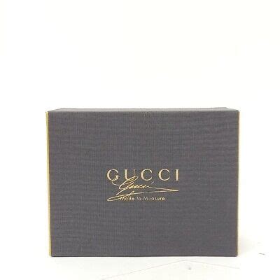 Vintage GUCCI Made To Measure Boxed Horsehair Black Wood 